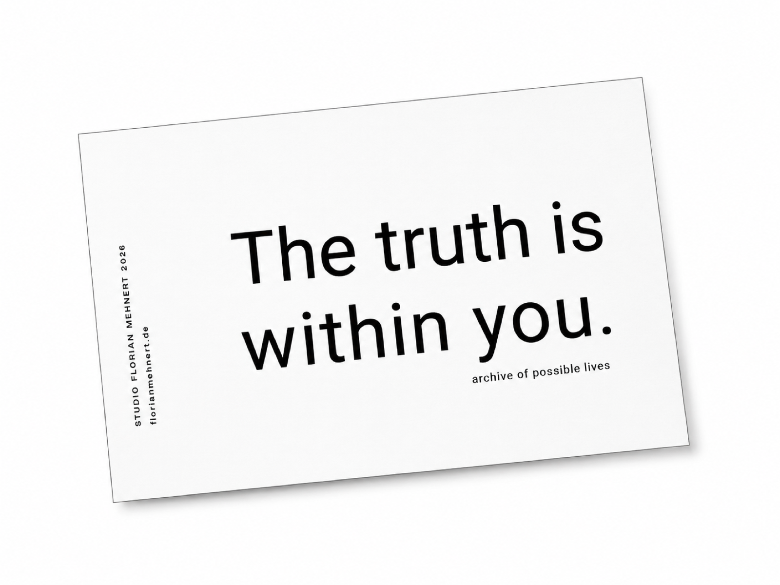 Final card reading The truth is within you