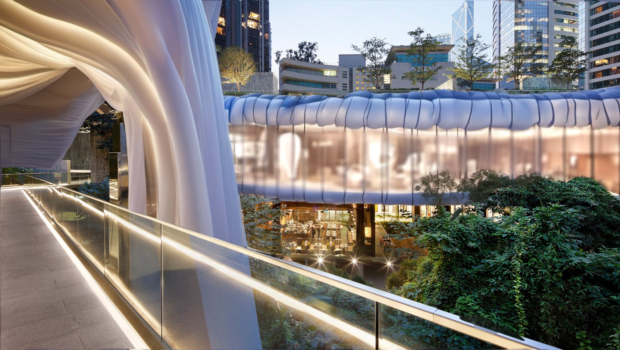 Transformiertes Asia Society Center Hong Kong