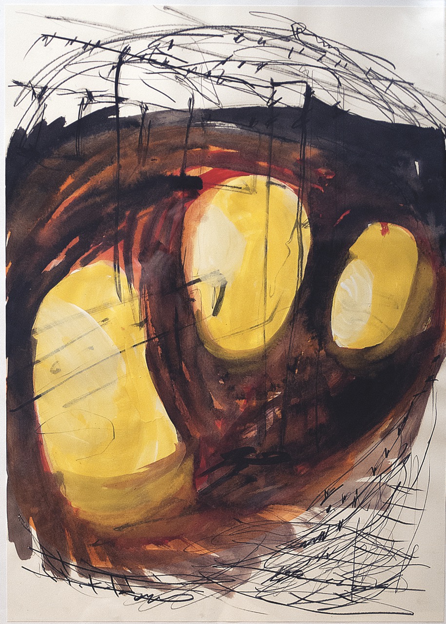 Florian Mehnert, Gouache Papierarbeit