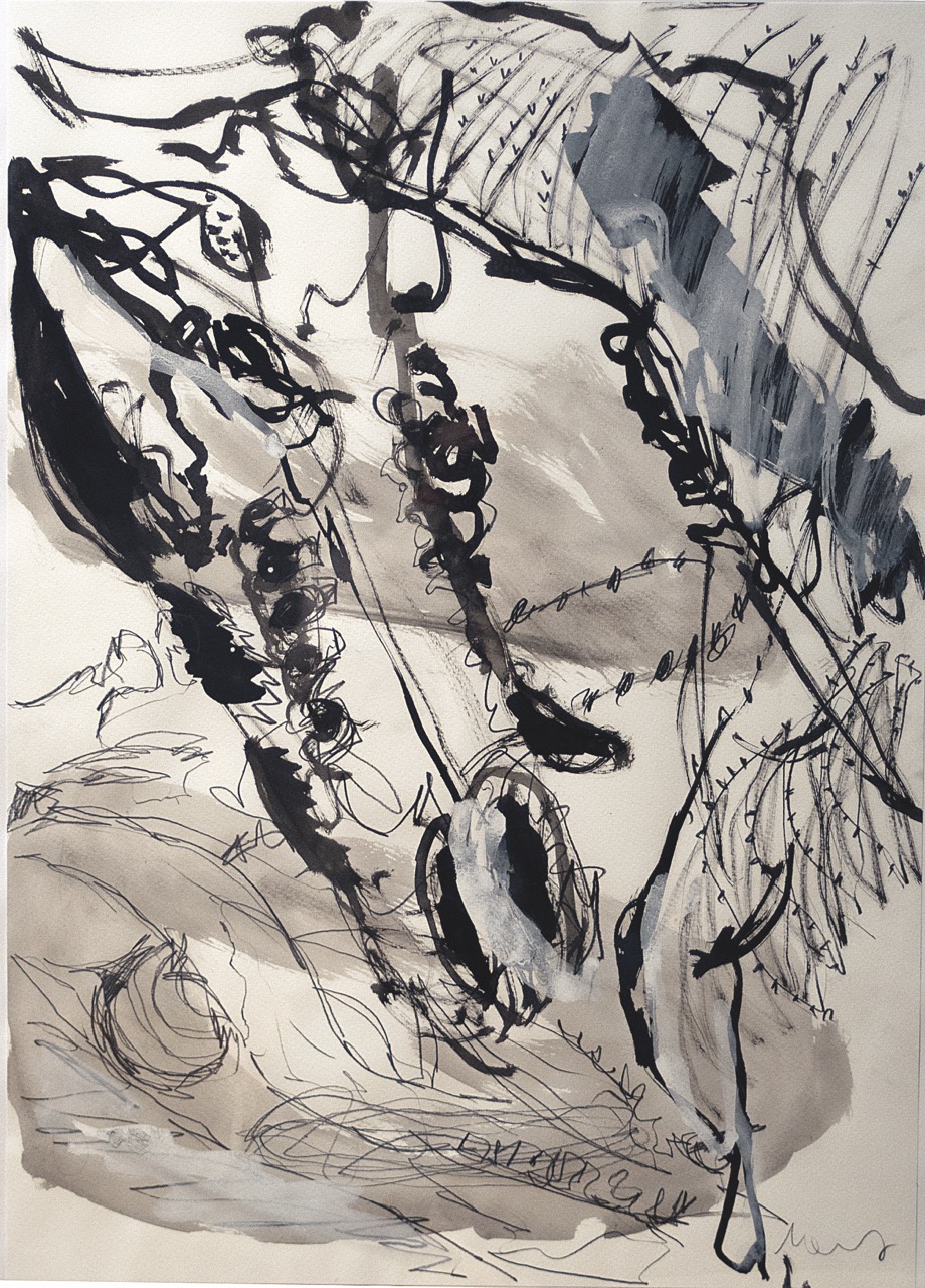 Florian Mehnert, Gouache Papierarbeit