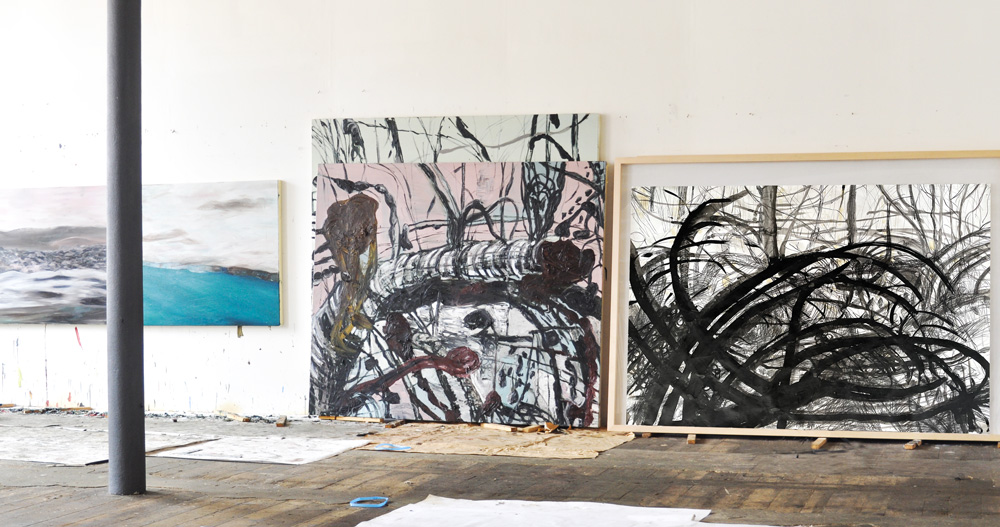 Large drawing studio view by Florian Mehnert