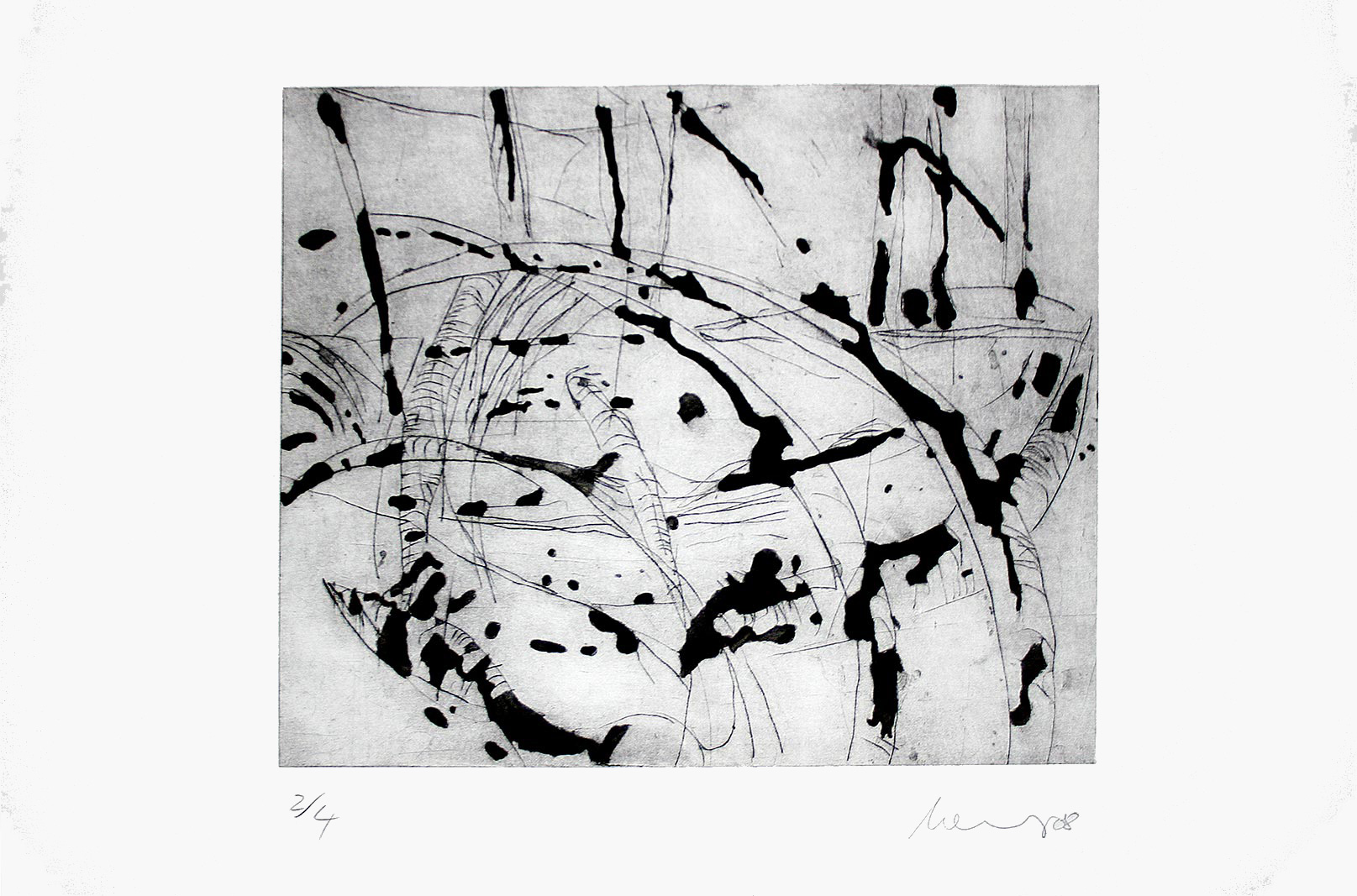 La mer, Kaltnadelradierung und Pinselätzung, 2008