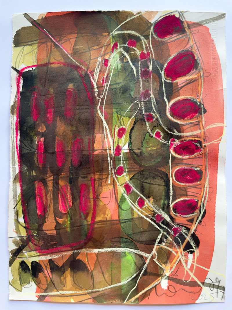 Florian Mehnert, Untitled, Mischtechnik auf Bütten