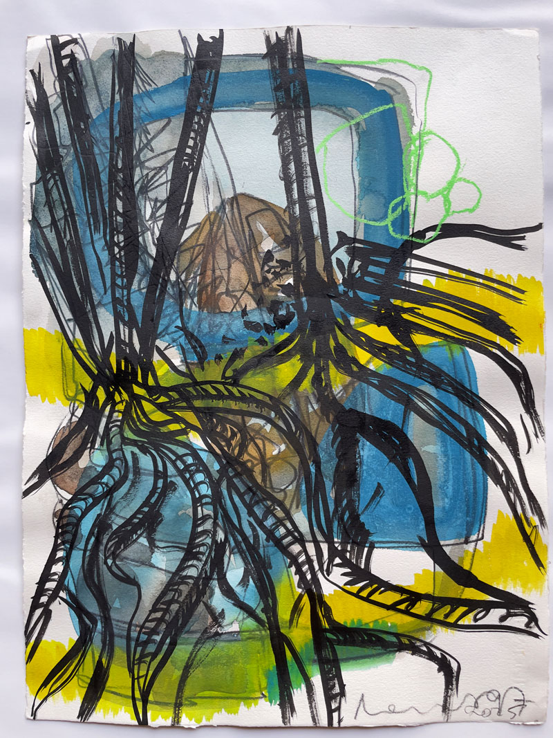 Florian Mehnert, Untitled, Mischtechnik auf Bütten