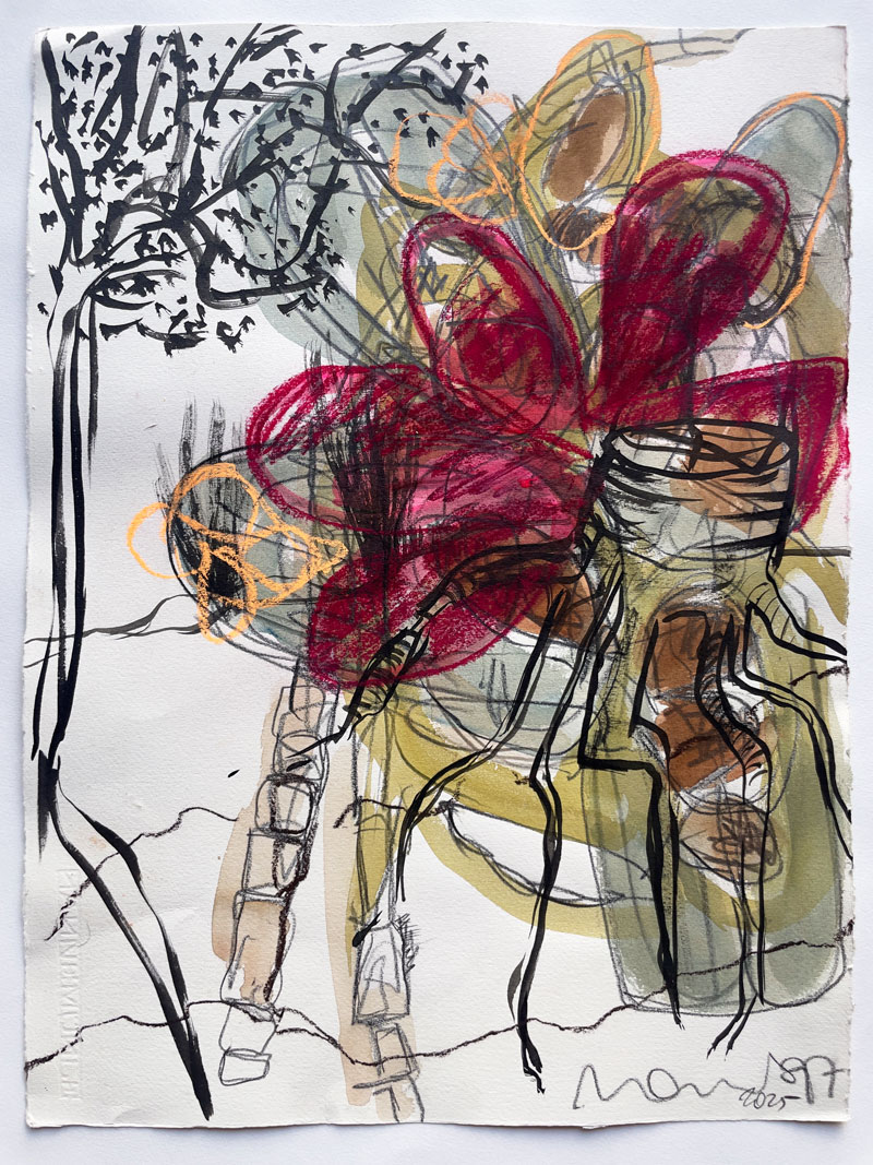 Florian Mehnert, Untitled, Mischtechnik auf Bütten