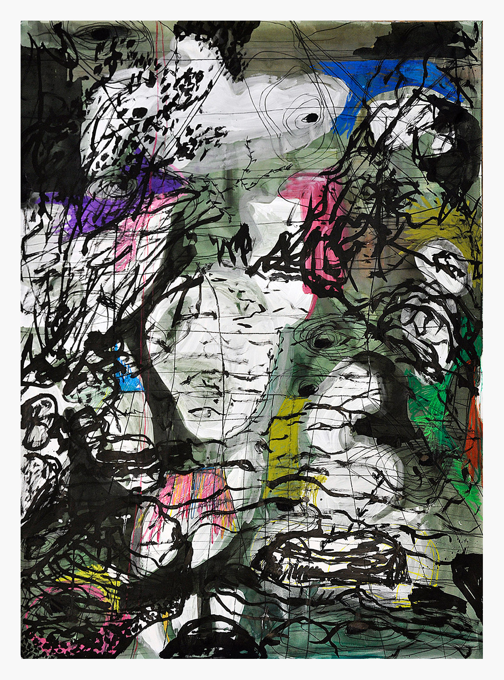 Florian Mehnert, Untitled, Acryl, Tusche, Graphit und Aquarell auf Papier