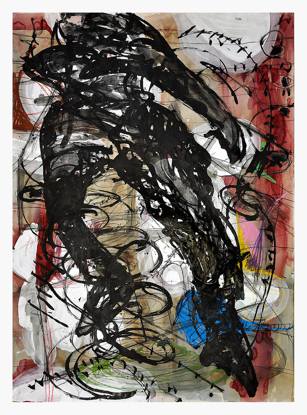 Florian Mehnert, Untitled, Acryl, Tusche, Graphit und Aquarell auf Papier