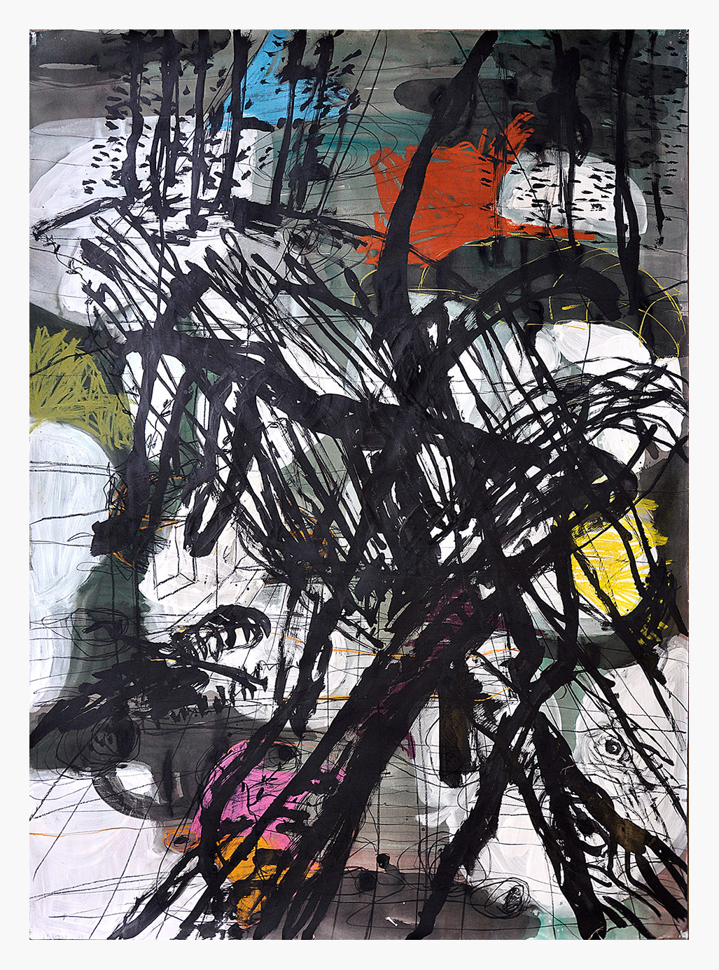 Florian Mehnert, Untitled, Acryl, Tusche, Graphit und Aquarell auf Papier