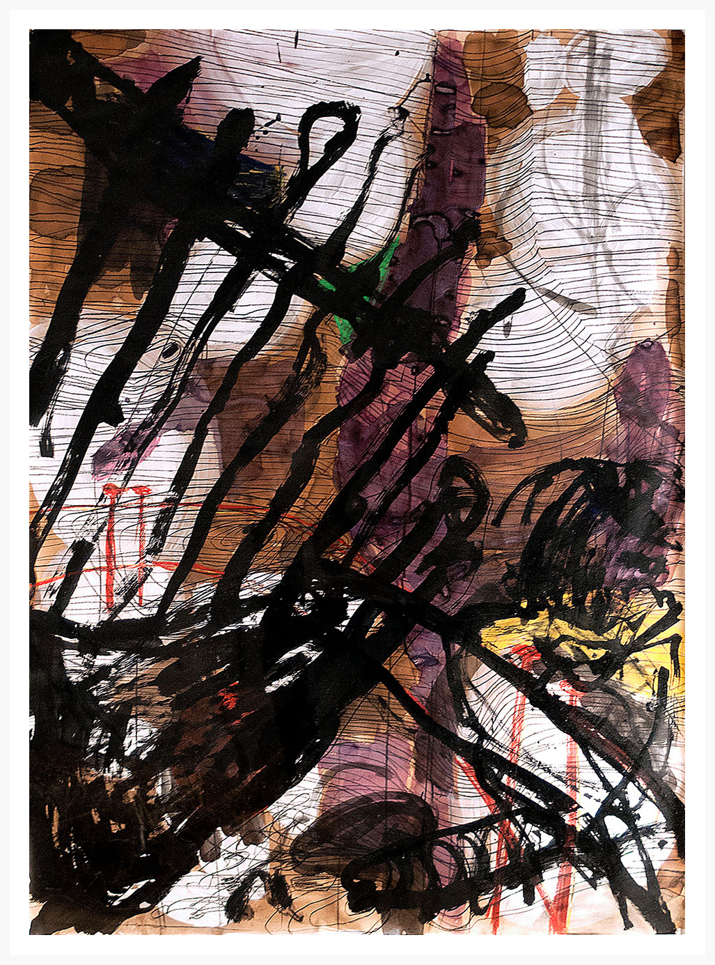 Florian Mehnert, Untitled, Acryl, Tusche, Graphit und Aquarell auf Papier